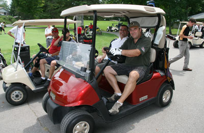 Golf-cart-red
