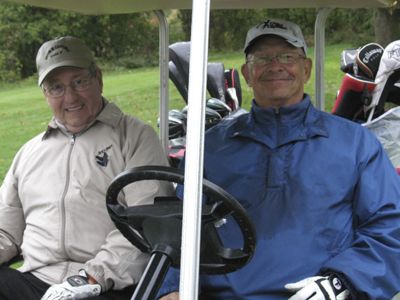 Golfers-in-cart